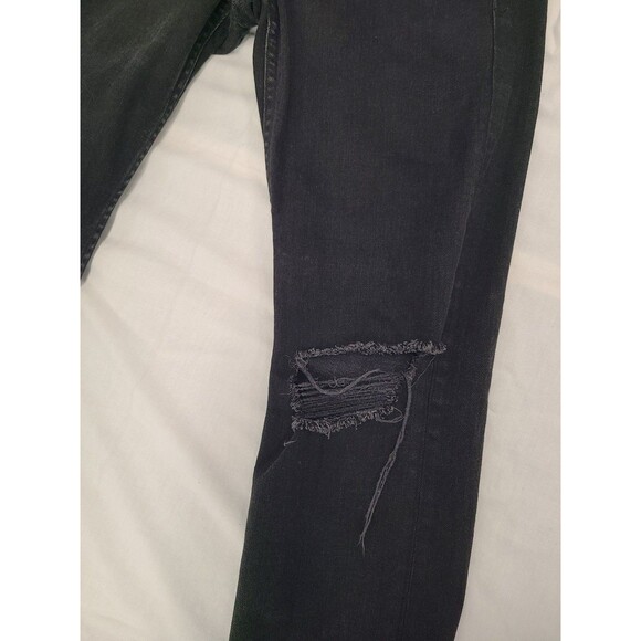 rag & bone New York Fit 1 Extra Slim Black Holes Distressed Jeans Men's Size 30 - Picture 4 of 8